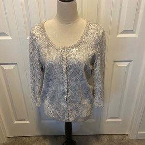 White House Black Market size L sweater cardigan